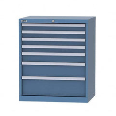 LISTA - 6 Drawer, 124 Compartment Red Steel Modular Storage Cabinet - Apex Tool & Supply