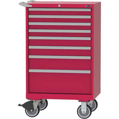 LISTA - 8 Drawer, 124 Compartment Bright Blue Steel Modular Storage Cabinet - Apex Tool & Supply
