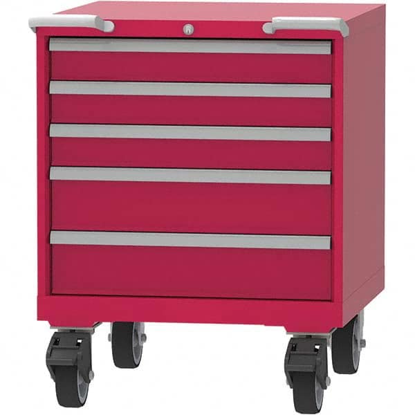 LISTA - 5 Drawer, 45 Compartment Bright Blue Steel Modular Storage Cabinet - Apex Tool & Supply