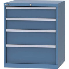 LISTA - 4 Drawer, 45 Compartment Red Steel Modular Storage Cabinet - Apex Tool & Supply