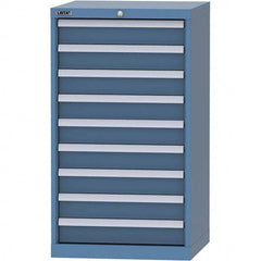 LISTA - 9 Drawer, 84 Compartment Bright Blue Steel Modular Storage Cabinet - Apex Tool & Supply