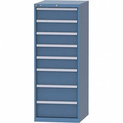 LISTA - 8 Drawer, 99 Compartment Bright Blue Steel Modular Storage Cabinet - Apex Tool & Supply