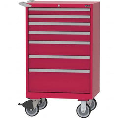 LISTA - 7 Drawer, 124 Compartment Bright Blue Steel Modular Storage Cabinet - Apex Tool & Supply