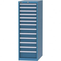LISTA - 13 Drawer, 45 Compartment Bright Blue Steel Modular Storage Cabinet - Apex Tool & Supply
