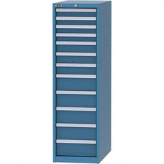 LISTA - 12 Drawer, 45 Compartment Bright Blue Steel Modular Storage Cabinet - Apex Tool & Supply