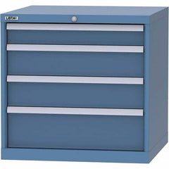 LISTA - 4 Drawer, 45 Compartment Red Steel Modular Storage Cabinet - Apex Tool & Supply