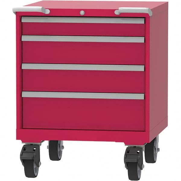 LISTA - 4 Drawer, 45 Compartment Bright Blue Steel Modular Storage Cabinet - Apex Tool & Supply