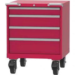 LISTA - 4 Drawer, 45 Compartment Bright Blue Steel Modular Storage Cabinet - Apex Tool & Supply
