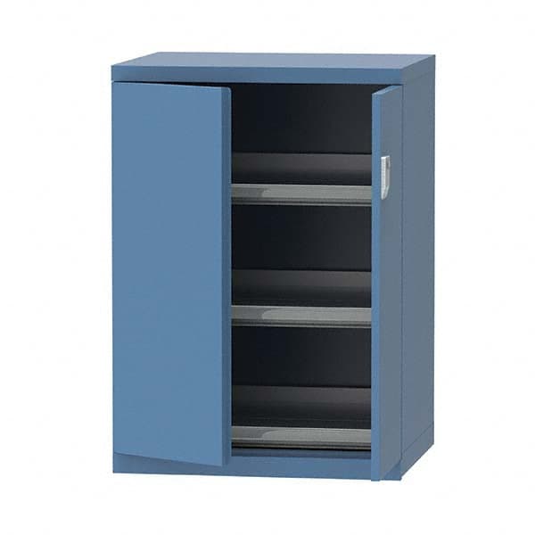 LISTA - 7 Drawer, 124 Compartment Bright Blue Steel Modular Storage Cabinet - Apex Tool & Supply