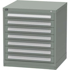Vidmar - 7 Drawer, 124 Compartment Vidmar Green Steel Modular Storage Cabinet - Apex Tool & Supply