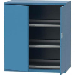LISTA - 99 Compartment Bright Blue Steel Modular Storage Cabinet - Apex Tool & Supply