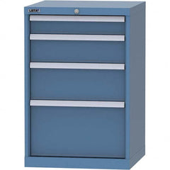 LISTA - 4 Drawer, 84 Compartment Bright Blue Steel Modular Storage Cabinet - Apex Tool & Supply