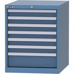 LISTA - 7 Drawer, 99 Compartment Bright Blue Steel Modular Storage Cabinet - Apex Tool & Supply