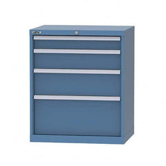 LISTA - 124 Compartment Bright Blue Steel Modular Storage Cabinet - Apex Tool & Supply