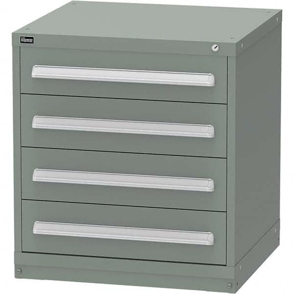 Vidmar - 4 Drawer Vidmar Green Steel Modular Storage Cabinet - Apex Tool & Supply