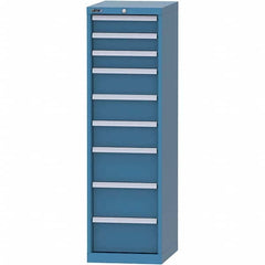 LISTA - 9 Drawer, 216 Compartment Bright Blue Steel Modular Storage Cabinet - Apex Tool & Supply