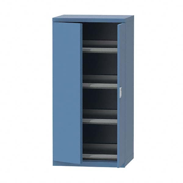 LISTA - 124 Compartment Bright Blue Steel Modular Storage Cabinet - Apex Tool & Supply
