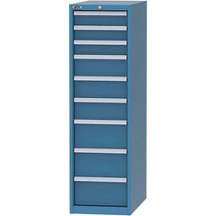 LISTA - 9 Drawer, 45 Compartment Bright Blue Steel Modular Storage Cabinet - Apex Tool & Supply