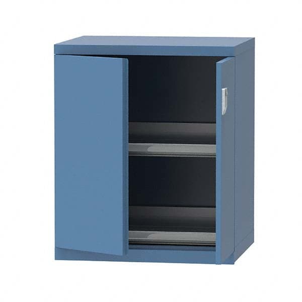 LISTA - 7 Drawer, 124 Compartment Bright Blue Steel Modular Storage Cabinet - Apex Tool & Supply