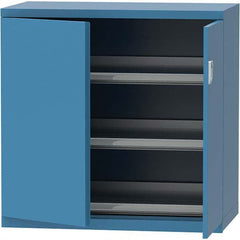 LISTA - 84 Compartment Bright Blue Steel Modular Storage Cabinet - Apex Tool & Supply
