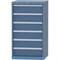 LISTA - 6 Drawer, 84 Compartment Bright Blue Steel Modular Storage Cabinet - Apex Tool & Supply