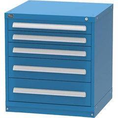 Vidmar - 5 Drawer Bright Blue Steel Modular Storage Cabinet - Apex Tool & Supply