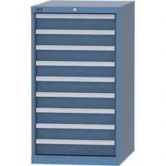 LISTA - 9 Drawer, 99 Compartment Bright Blue Steel Modular Storage Cabinet - Apex Tool & Supply