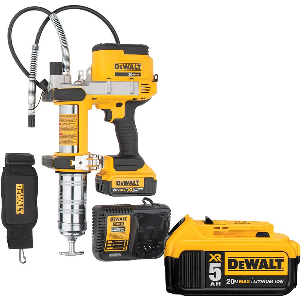 DeWALT - Grease Guns Type: Battery Operationed Grease Gun Capacity (oz.): 16 - Apex Tool & Supply