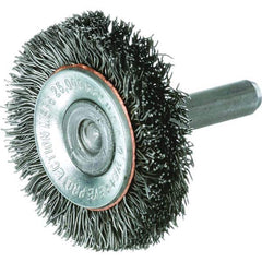 Osborn - Wheel Brushes Outside Diameter (Inch): 3 Shank Diameter (Inch): 1/4 - Apex Tool & Supply