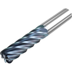 Niagara Cutter - 1/2" Diam 6 Flute Solid Carbide 0.12" Corner Radius End Mill - Apex Tool & Supply