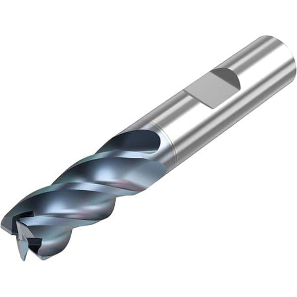 Niagara Cutter - 1/2" Diam 4 Flute Solid Carbide 0.03" Corner Radius End Mill - Apex Tool & Supply