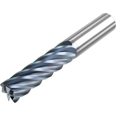 Niagara Cutter - 5/8" Diam 6 Flute Solid Carbide 0.015" Corner Radius End Mill - Apex Tool & Supply