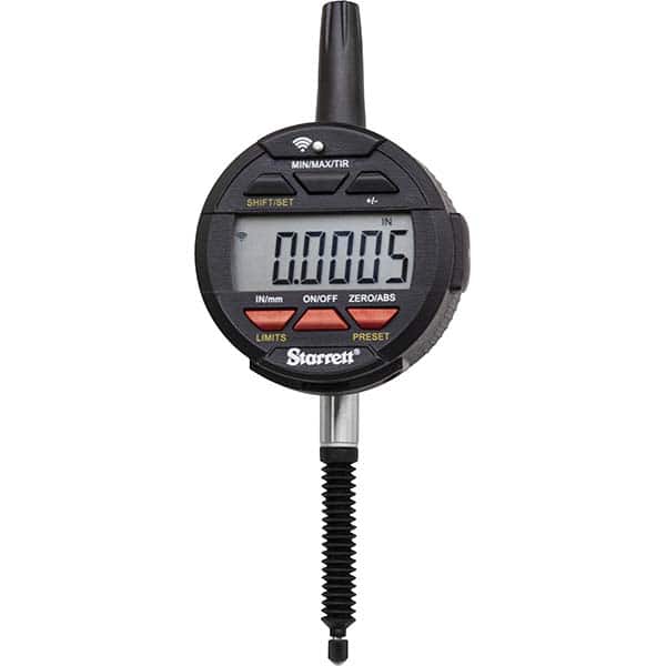 Starrett - Electronic Drop Indicators Minimum Measurement (Decimal Inch): 0 Minimum Measurement (Inch): 0 - Apex Tool & Supply