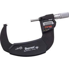 Starrett - Electronic Outside Micrometers Minimum Measurement (Decimal Inch): 3 Minimum Measurement (mm): 75.00 - Apex Tool & Supply