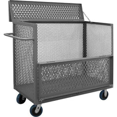 Durham - 3,600 Lb Capacity 1-Shelf 3-Sided Mesh Truck - Apex Tool & Supply