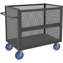 Durham - 3,600 Lb Capacity 1-Shelf 3-Sided Mesh Truck - Apex Tool & Supply