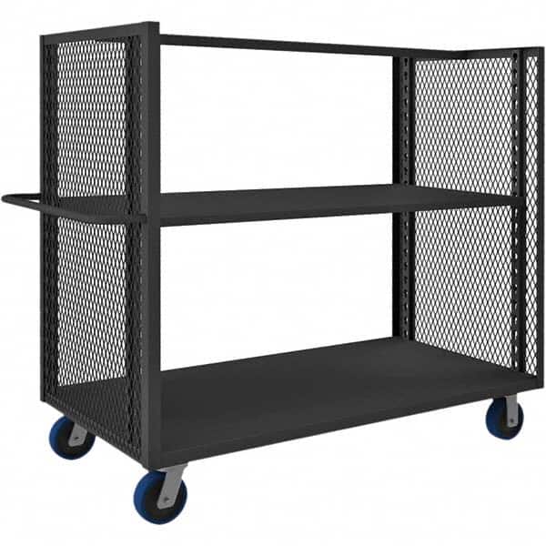 Durham - 2,000 Lb Capacity 2-Shelf 2-Sided Mesh Truck - Apex Tool & Supply