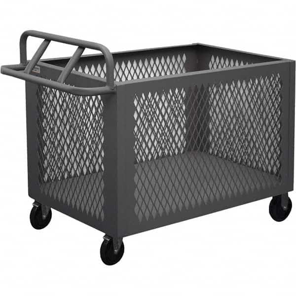 Durham - 1,400 Lb Capacity 1-Shelf 4-Sided Mesh Box Truck - Apex Tool & Supply