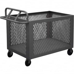 Durham - 1,400 Lb Capacity 1-Shelf 4-Sided Mesh Box Truck - Apex Tool & Supply