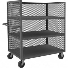 Durham - 3,000 Lb Capacity 3-Shelf 3-Sided Mesh Truck - Apex Tool & Supply