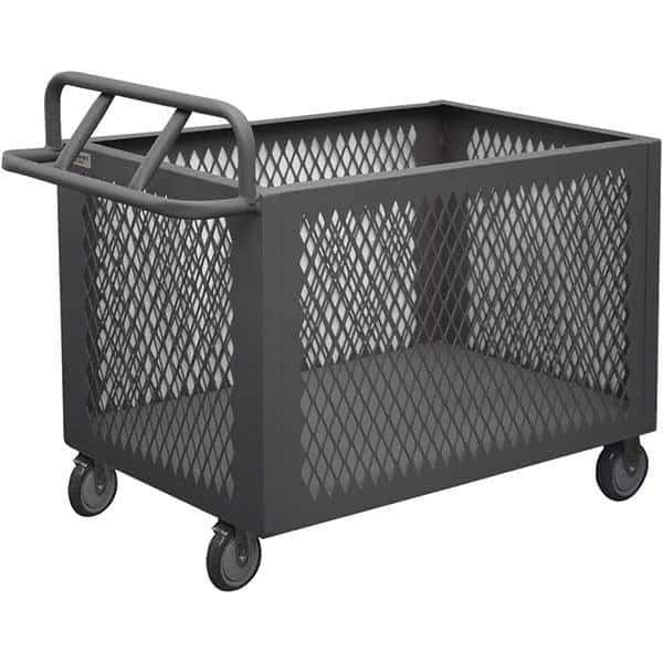 Durham - 1,200 Lb Capacity 1-Shelf 4-Sided Mesh Box Truck - Apex Tool & Supply