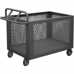 Durham - 1,200 Lb Capacity 1-Shelf 4-Sided Mesh Box Truck - Apex Tool & Supply