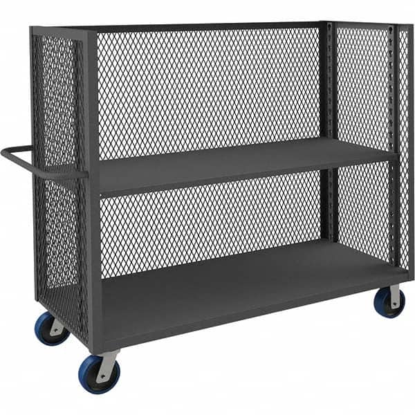 Durham - 3,600 Lb Capacity 1-Shelf 3-Sided Mesh Truck - Apex Tool & Supply