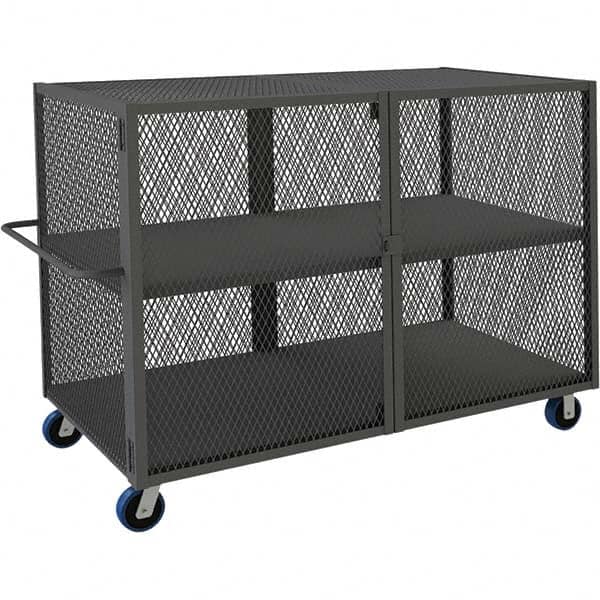 Durham - 2,000 Lb Capacity 2-Shelf Security Mesh Truck - Apex Tool & Supply