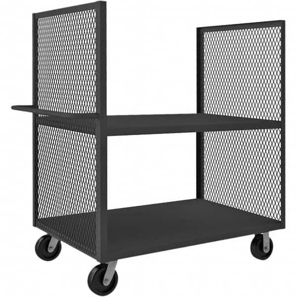 Durham - 2,000 Lb Capacity 2-Shelf 2-Sided Mesh Truck - Apex Tool & Supply