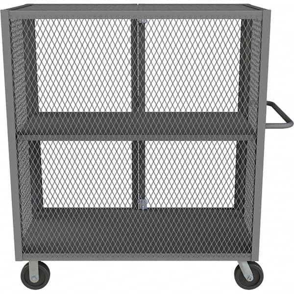 Durham - 2,000 Lb Capacity 1-Shelf Security Mesh Truck - Apex Tool & Supply