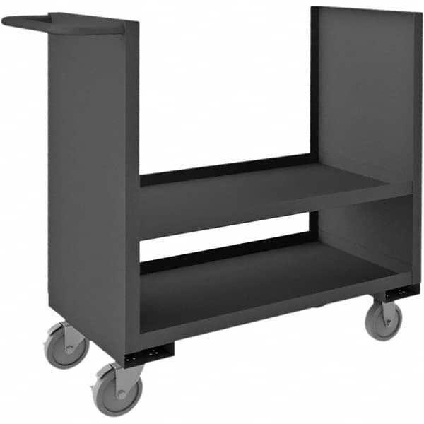 Durham - 1,200 Lb Capacity 2-Shelf 2-Sided Solid Truck - Apex Tool & Supply