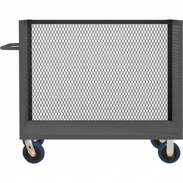 Durham - 3,600 Lb Capacity 1-Shelf 3-Sided Mesh Truck - Apex Tool & Supply
