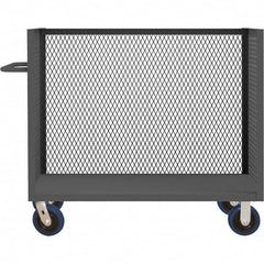 Durham - 3,600 Lb Capacity 1-Shelf 3-Sided Mesh Truck - Apex Tool & Supply