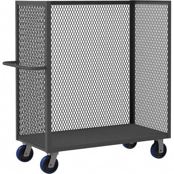 Durham - 3,600 Lb Capacity 1-Shelf 3-Sided Mesh Truck - Apex Tool & Supply